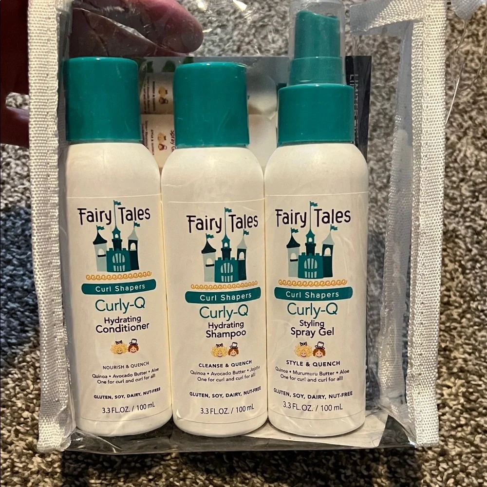 BNWT Fairy Tales Curl Shapers Curly-Q Travel Hair Care Set